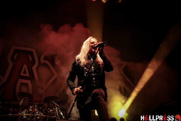 Concierto de la banda de Heavy Metal Saxon en el Palacio de Vistalegre en Madrid